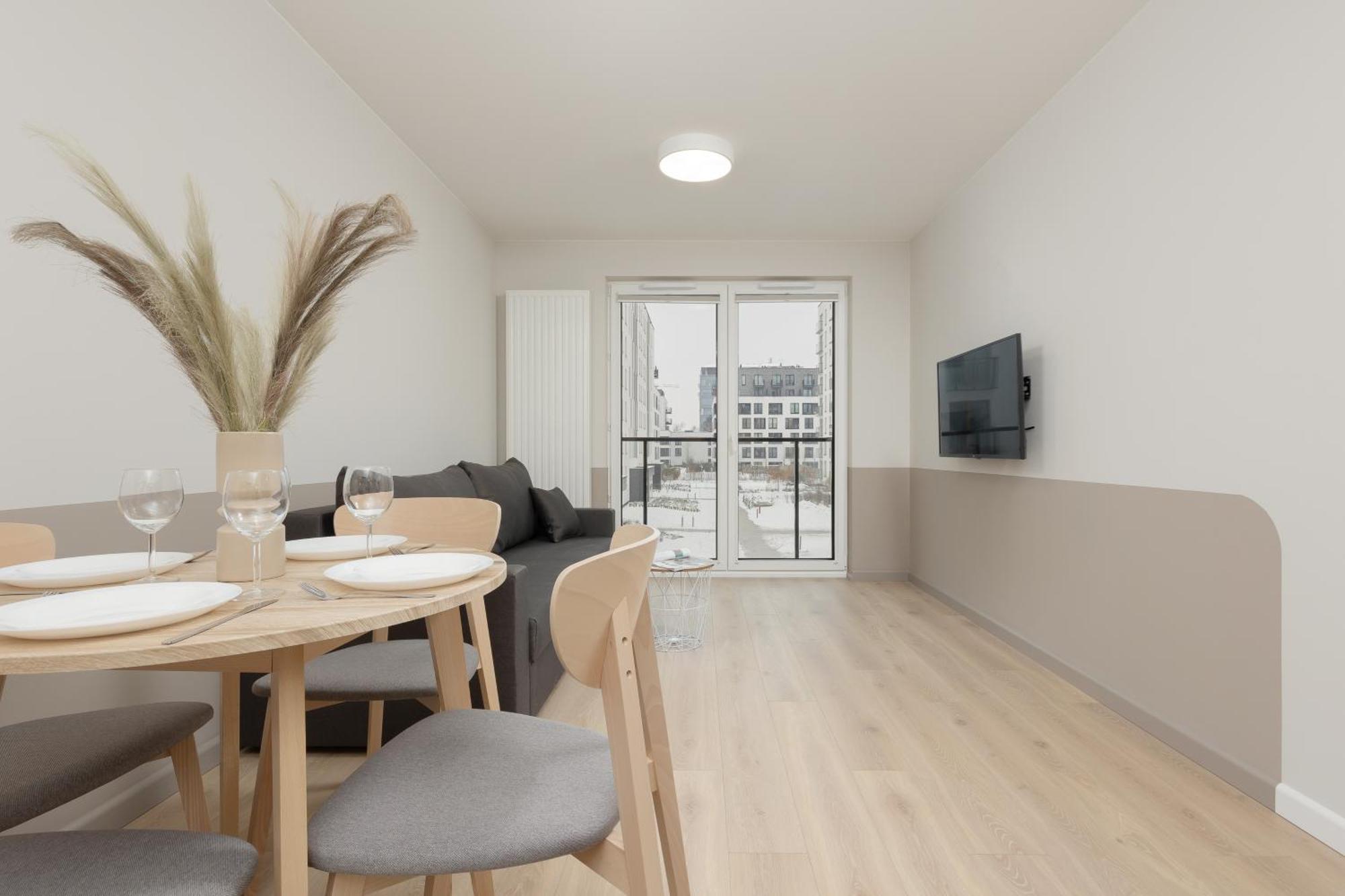 Aparthotel Mokotow Business Center By Noclegi Renters Varsó Kültér fotó